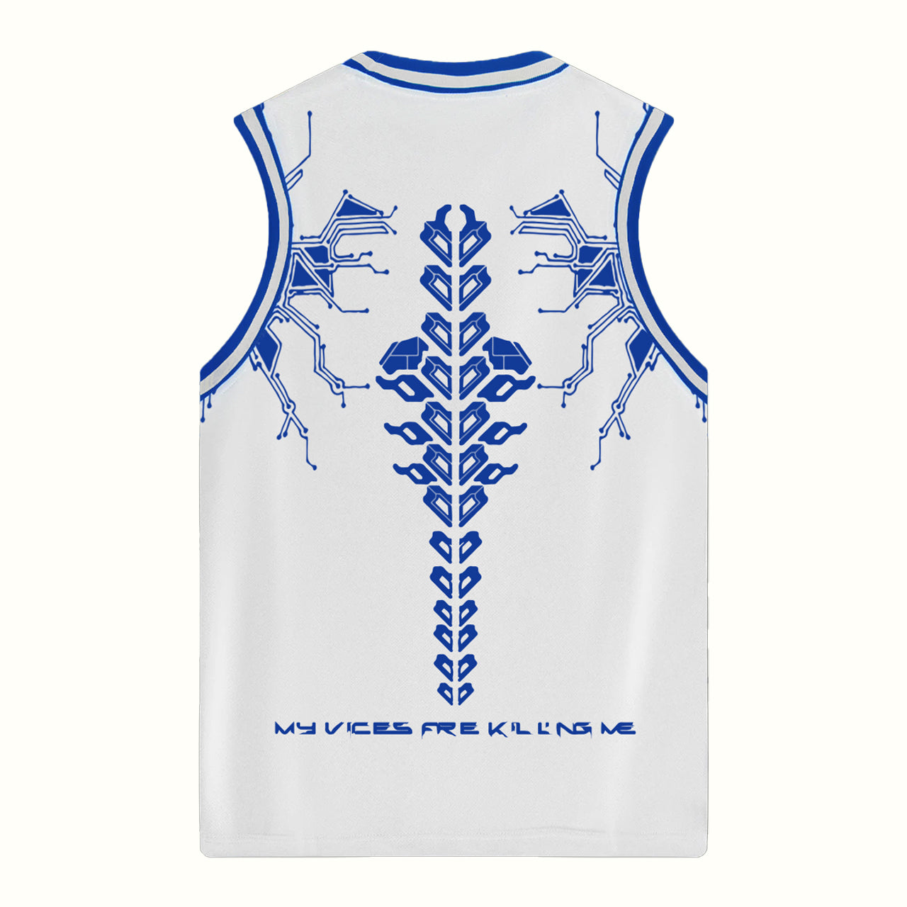 ADDITION KILLS JERSEY - WHITE/BLUE