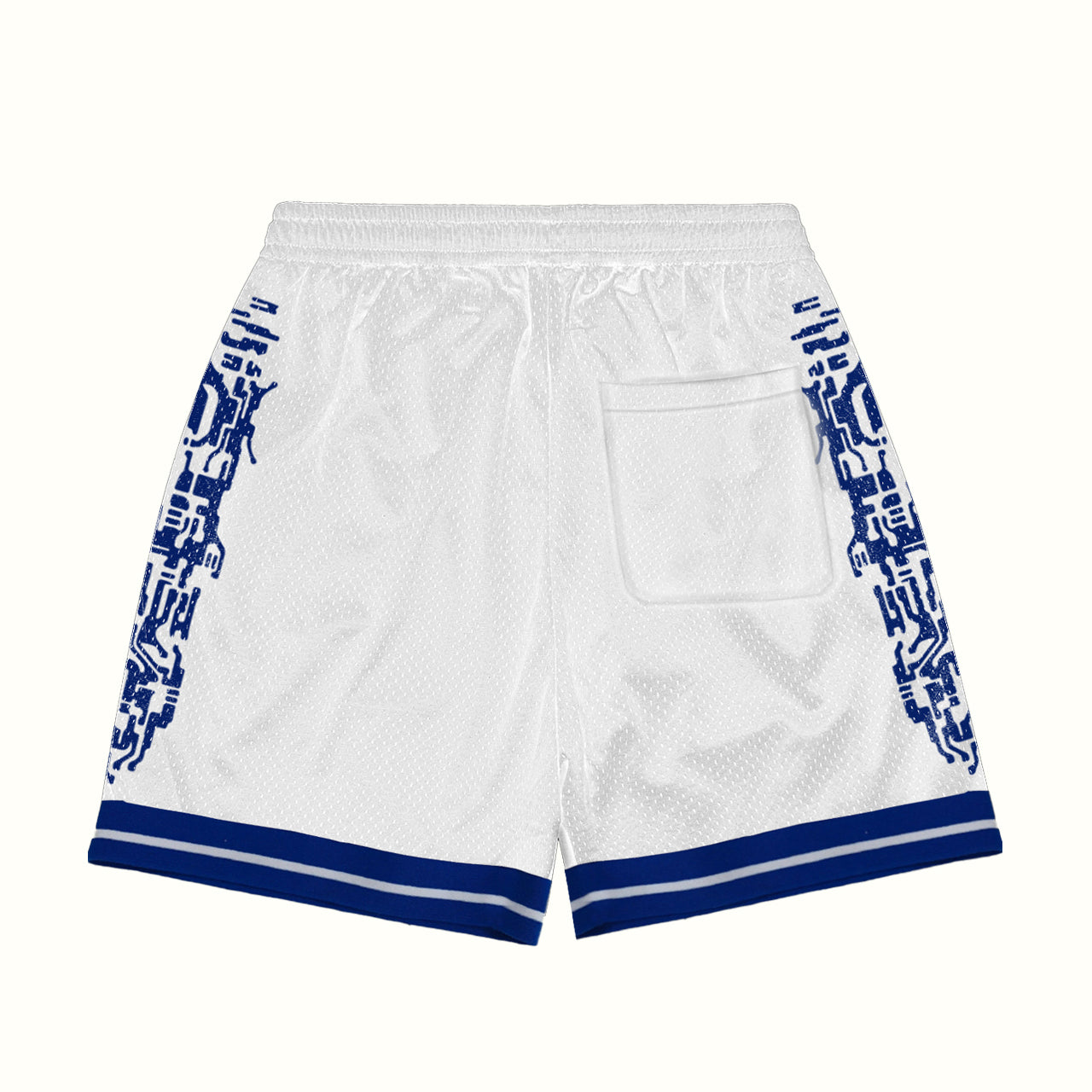 ADDITION KILLS MESH SHORTS - WHITE/BLUE