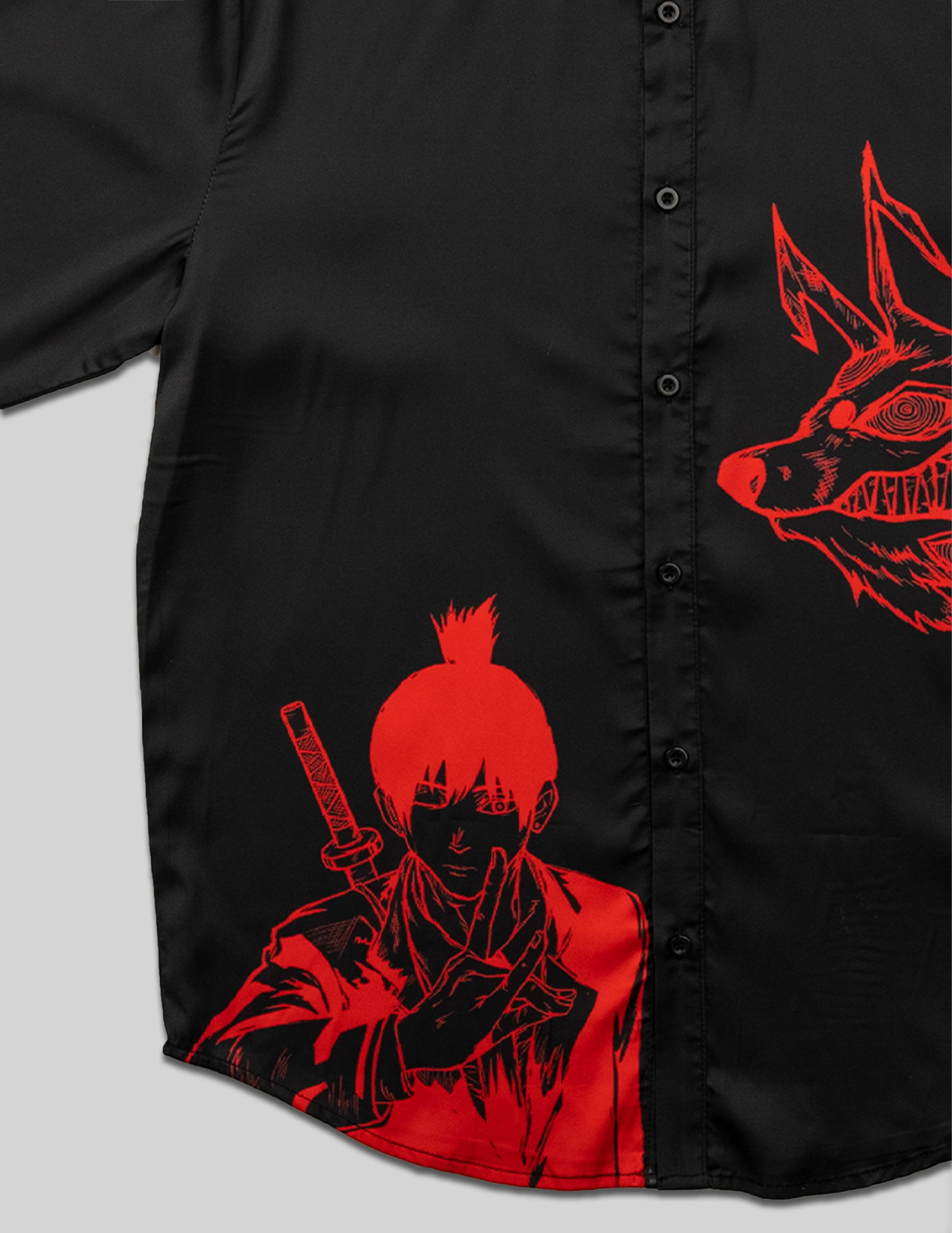 "FOX DEMON" BUTTON DOWN